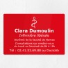 Plaque gravée pour infirmière libérale en plexiglas 30x20cm