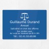 Plaque professionnelle pour avocat en plexiglas 30x20cm