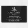 Plaque gravée pour notaire en plexiglas 30x20cm