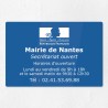 Plaque gravée pour mairie en plexiglas 30x20cm