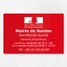 Plaque gravée pour mairie en plexiglas 30x20cm
