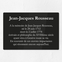 Plaque commémorative en plexiglas gravé 30x20cm