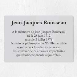 Plaque commémorative en plexiglas gravé 30x20cm