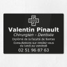 Plaque dentiste en plexiglas gravé 30x20cm