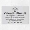 Plaque dentiste en plexiglas gravé 30x20cm