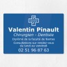 Plaque dentiste en plexiglas gravé 30x20cm