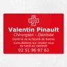 Plaque dentiste en plexiglas gravé 30x20cm