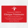 Plaque vétérinaire en aluminium 30x20cm
