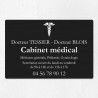 Plaque cabinet médical en aluminium 30x20cm