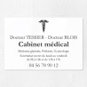Plaque cabinet médical en plexiglas gravé 30x20cm