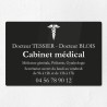 Plaque cabinet médical en plexiglas gravé 30x20cm