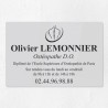 Plaque ostéopathe en plexiglas gravé 30x20cm