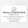 Plaque ostéopathe économique en PVC gravoply 30x20cm