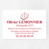 Plaque ostéopathe économique en PVC gravoply 30x20cm