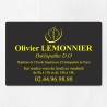 Plaque ostéopathe économique en PVC gravoply 30x20cm