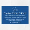 Plaque orthophoniste en aluminium 30x20cm