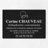 Plaque orthophoniste en aluminium 30x20cm