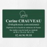 Plaque orthophoniste en aluminium 30x20cm