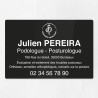 Plaque podologue en plexiglas gravé 30x20cm