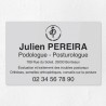 Plaque podologue en plexiglas gravé 30x20cm