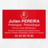 Plaque podologue en plexiglas gravé 30x20cm