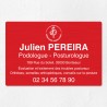 Plaque podologue en aluminium 30x20cm
