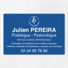 Plaque podologue en aluminium 30x20cm