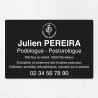Plaque podologue en aluminium 30x20cm