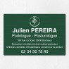 Plaque podologue en aluminium 30x20cm