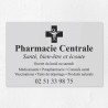 Plaque pharmacie en plexiglas gravé 30x20cm
