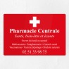 Plaque pharmacie en plexiglas gravé 30x20cm