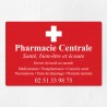 Plaque pharmacie en aluminium 30x20cm