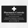 Plaque pharmacie en aluminium 30x20cm