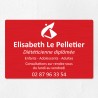 Plaque diététicien en aluminium 30x20cm