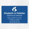 Plaque diététicien en aluminium 30x20cm