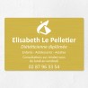 Plaque diététicien en aluminium 30x20cm