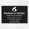 Plaque diététicien en aluminium 30x20cm