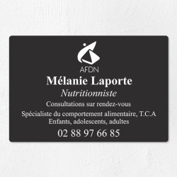 Plaque nutritionniste économique en PVC gravoply 30x20cm