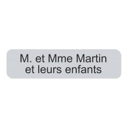 Plaque de boite aux lettres en aluminium 10x2.5cm