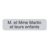 Plaque de boite aux lettres en aluminium 10x2.5cm