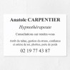 Plaque hypnothérapeute en plexiglas gravé 30x20cm