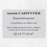 Plaque hypnothérapeute en plexiglas gravé 30x20cm