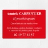 Plaque hypnothérapeute en plexiglas gravé 30x20cm