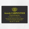 Plaque hypnothérapeute économique en PVC gravoply 30x20cm