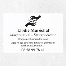 Plaque magnétiseur en plexiglas gravé 30x20cm