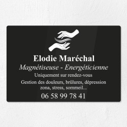 Plaque magnétiseur en plexiglas gravé 30x20cm