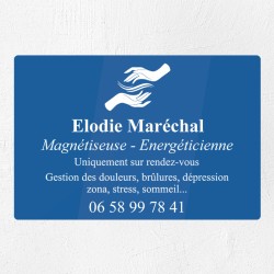 Plaque magnétiseur en plexiglas gravé 30x20cm