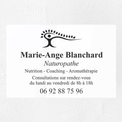 Plaque naturopathe en plexiglas gravé 30x20cm