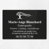Plaque naturopathe en plexiglas gravé 30x20cm