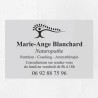 Plaque naturopathe en plexiglas gravé 30x20cm